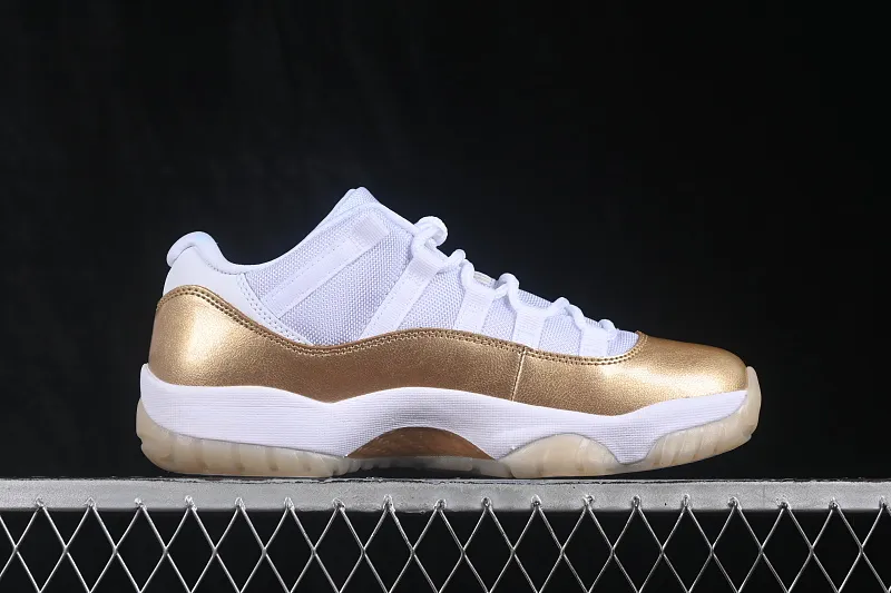 All categories Air Jordan Jordan series basketball shoes Air Jordan 11 F version Air Jordan 11 Low "Metallic Gold" AJ11 Joe 11 Platinum AH7860-102